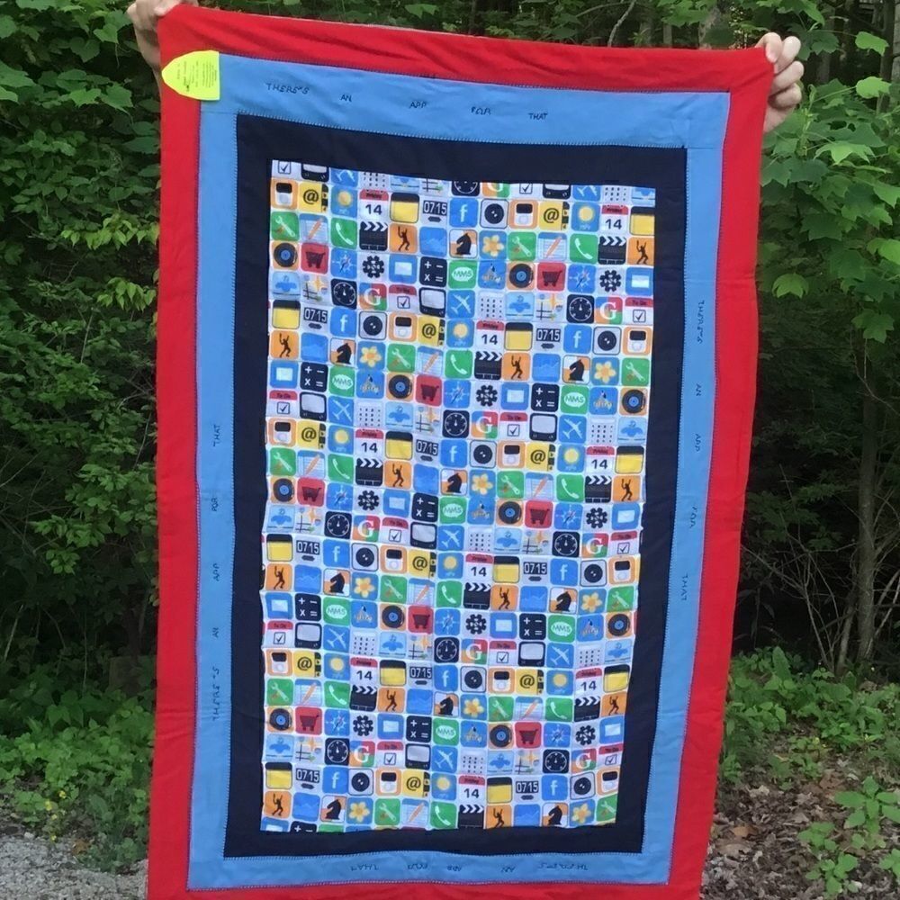 Quilt of the Week! NWT. Hand Crafted App Quilt